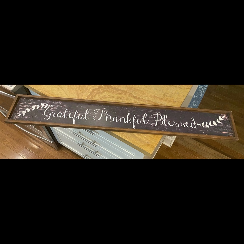 Wooden sign